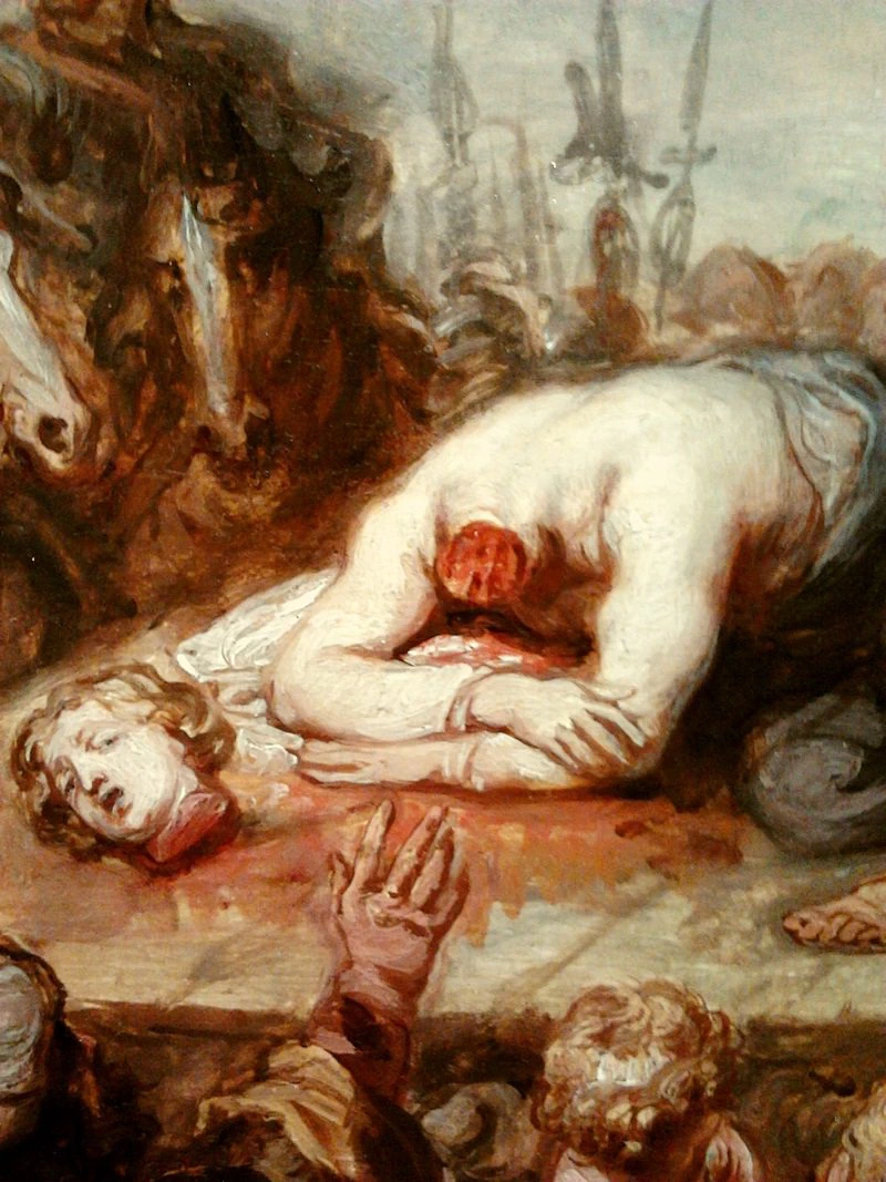 Decapitazione di un santo - dettaglio, National Museum in Warsaw